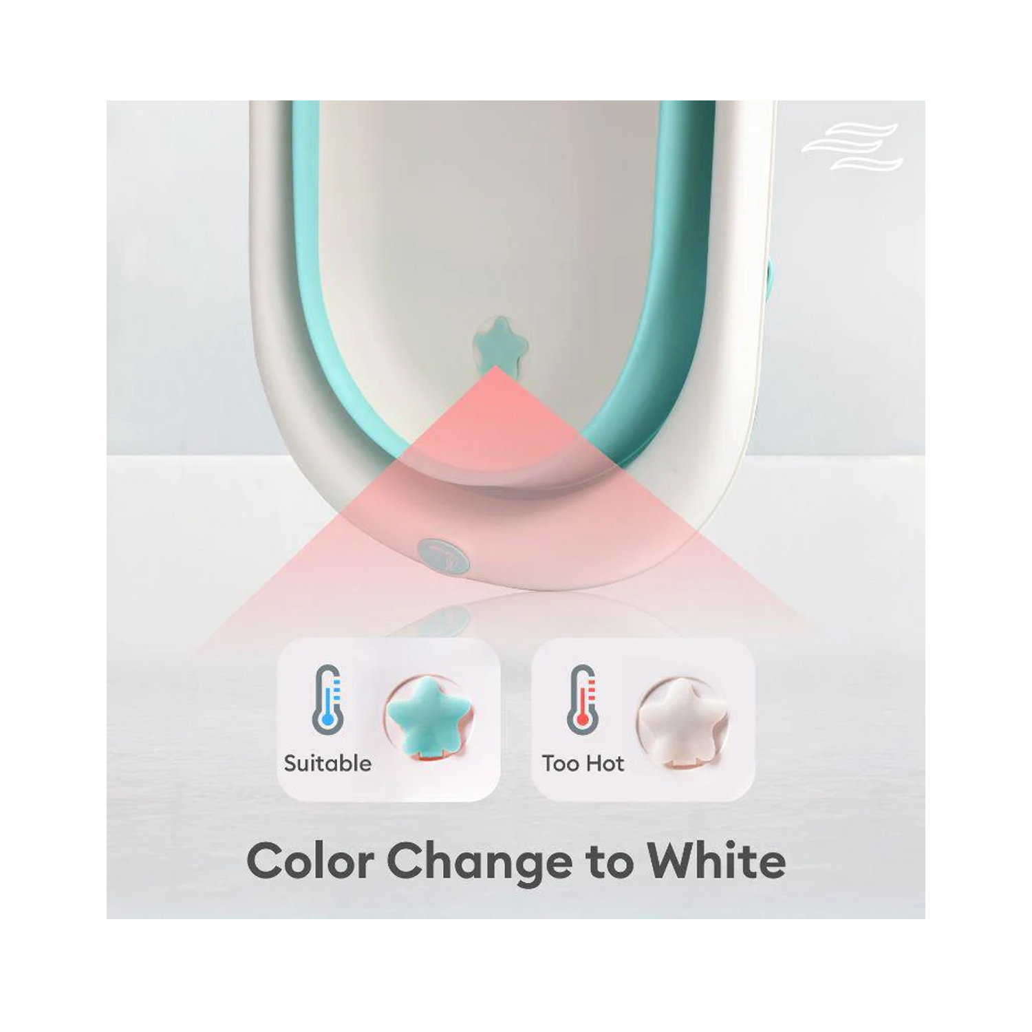 R for Rabbit Bubble Double Aqua Baby Bath Tub (Blue)