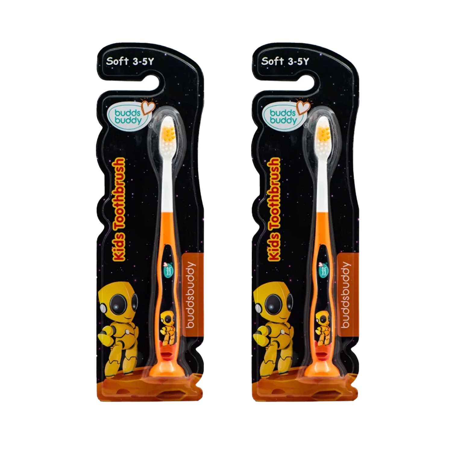 BuddsBuddy Astro Kids Toothbrush 1 Piece (Pack of 2)