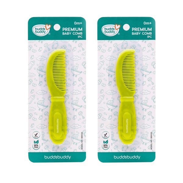 BuddsBuddy Premium Baby Comb 1 Piece (Pack of 2)