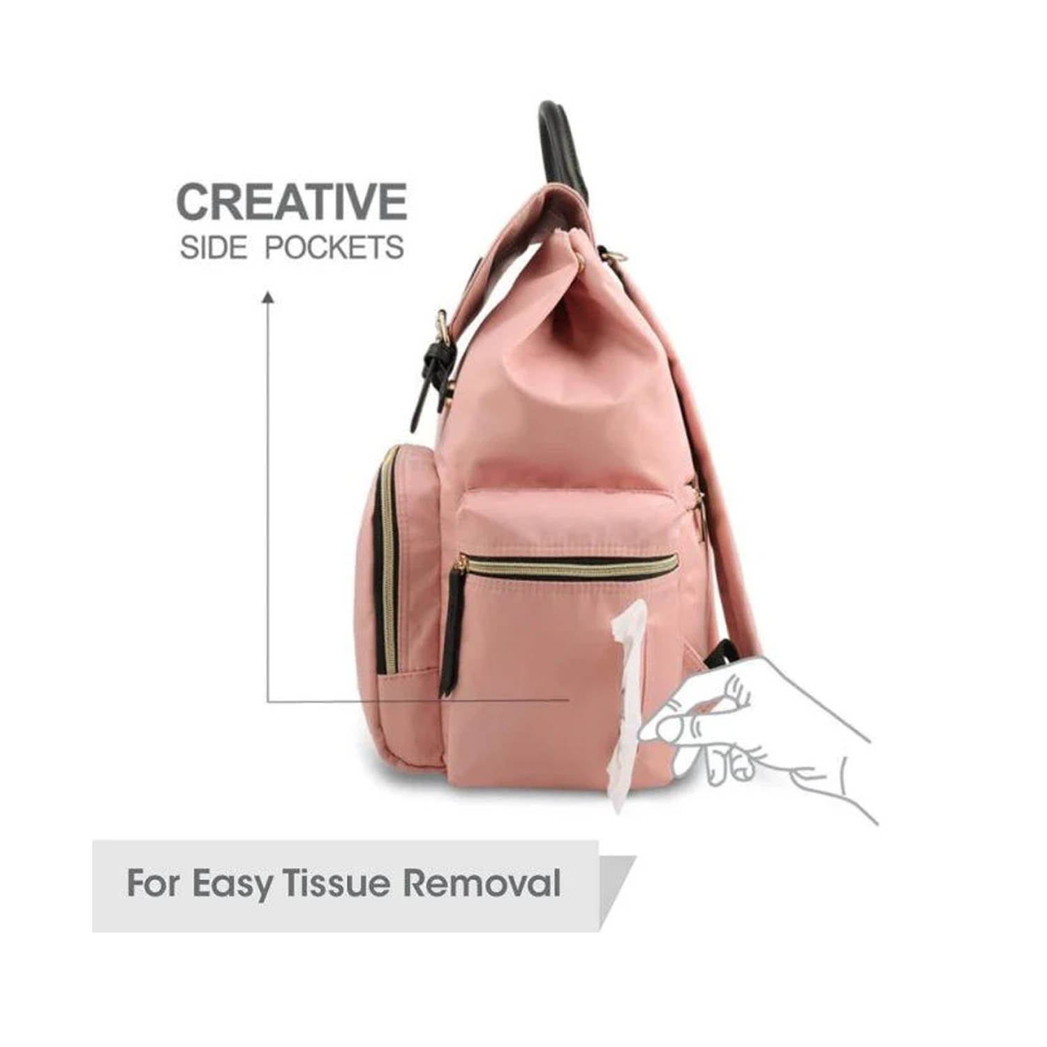 R for Rabbit Caramello Bliss Diaper Bag (Pink)