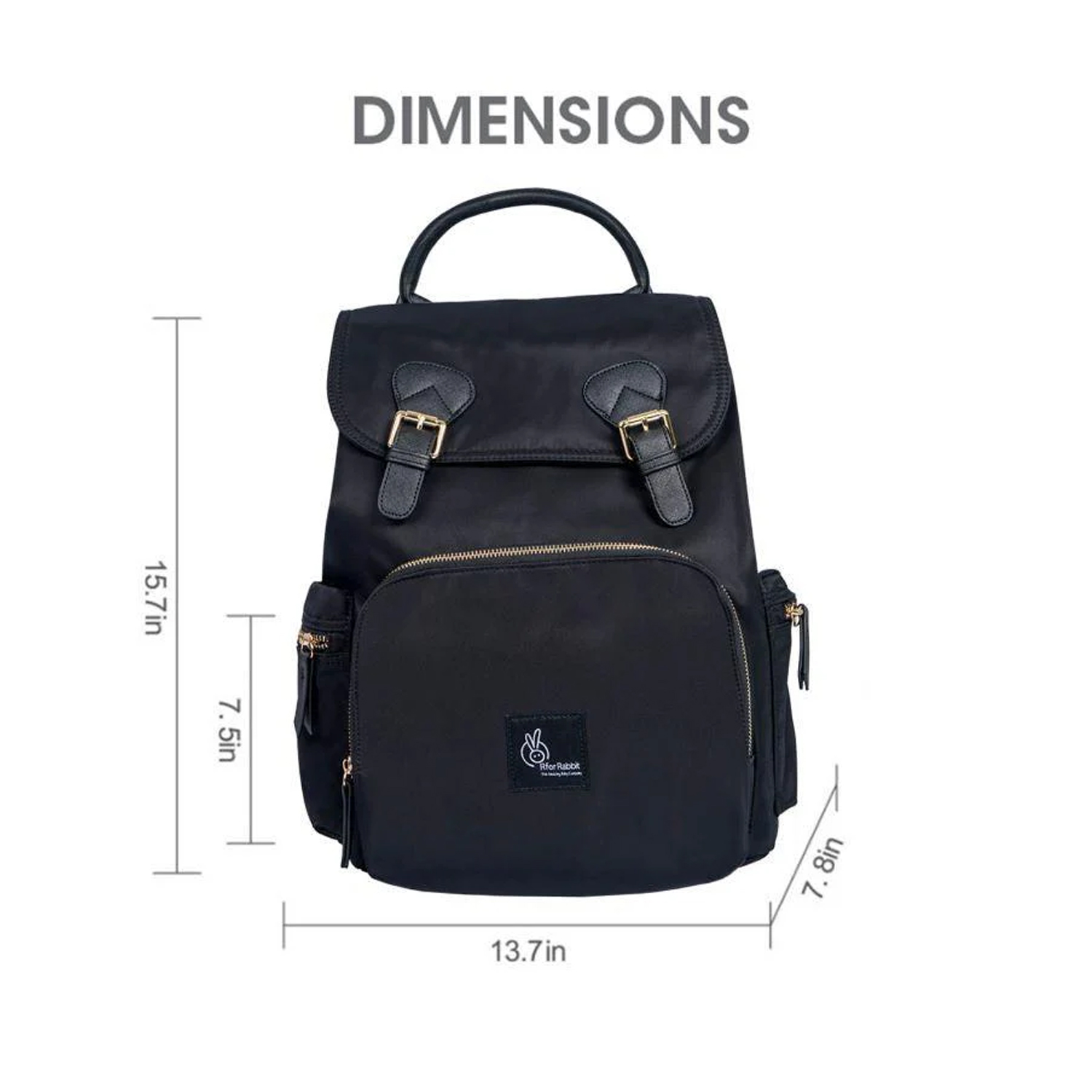 R for Rabbit Caramello Bliss Diaper Bag (Black)