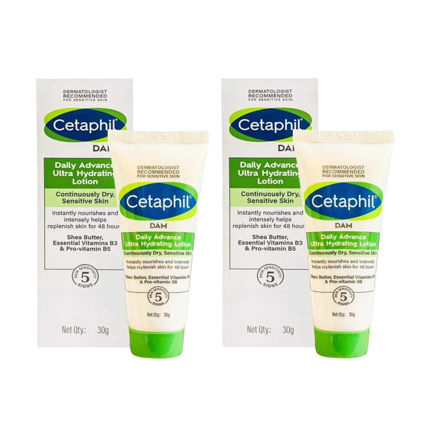 Cetaphil DAM Daily Advance Ultra Hydrating Lotion 30g (Pack of 2)