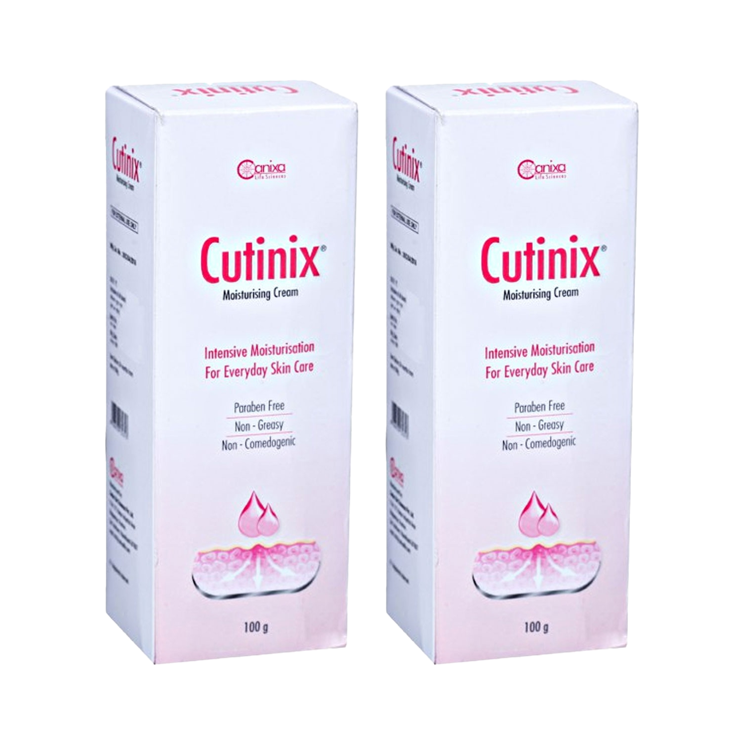 Cutinix Moisturising Cream 100gm (Pack of 2)