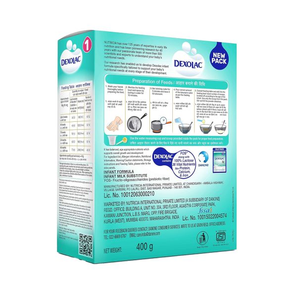 Dexolac 1 Infant Formula Refill Pack 400g