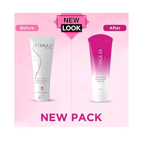 Ethiglo Skin whitening, Deep Cleansing Facial Foam Face Wash 200g