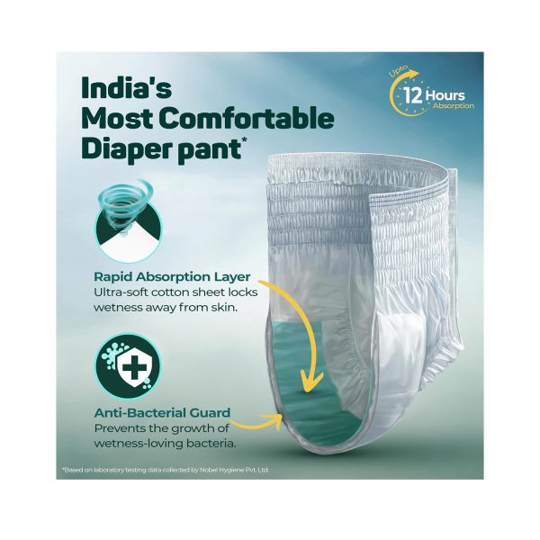 Friends Premium Adult Diapers Pant Style Large (10 Diapers)