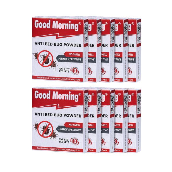 Good Morning Anti Bed Bug Repellent Powder 15gm (Pack of 10)