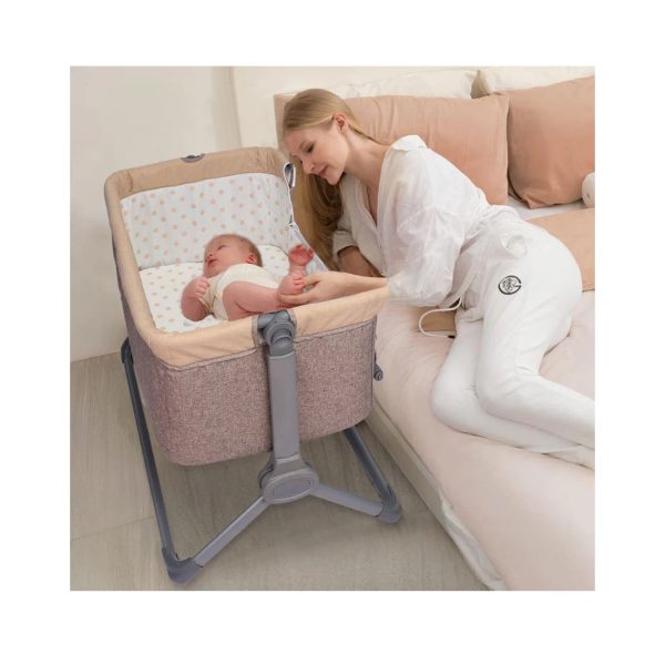 R for Rabbit Hop A Little Baby Cot (Beige)