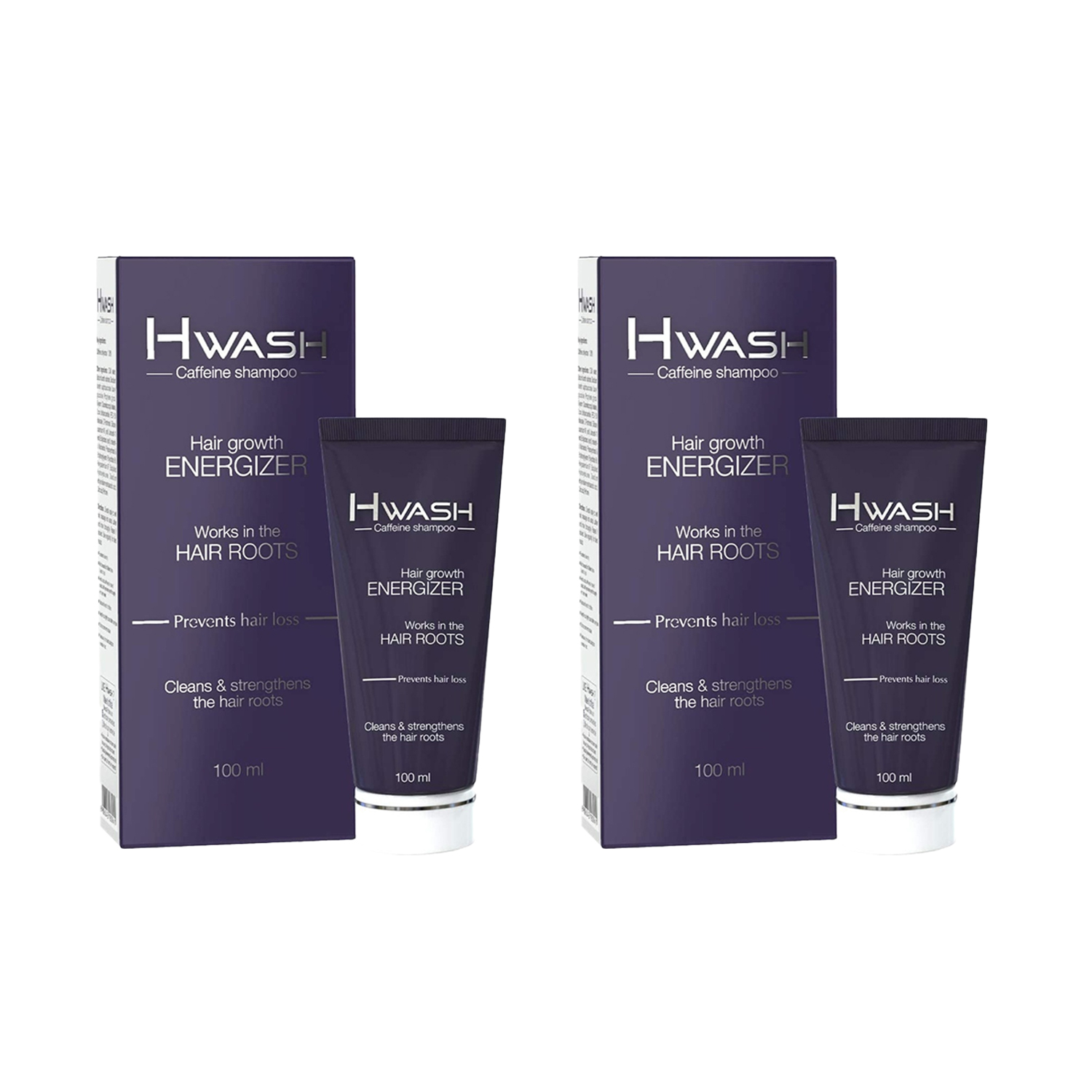 Ethicare Hwash Caffeine Shampoo 100 ml (Pack of 2)