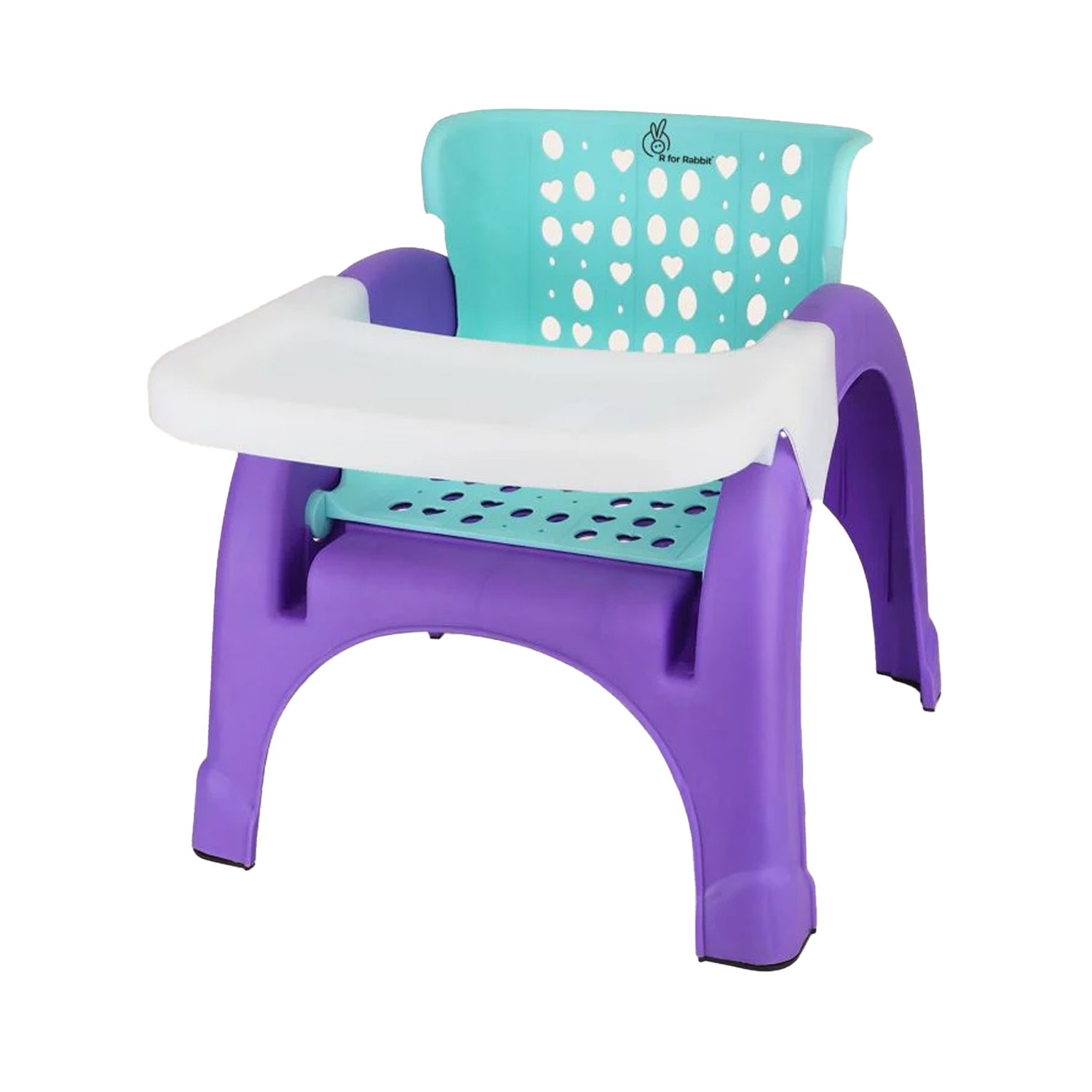 R for Rabbit Jelly Bean 3 in 1 Multi-Functional Kids Chair (Green Purple)