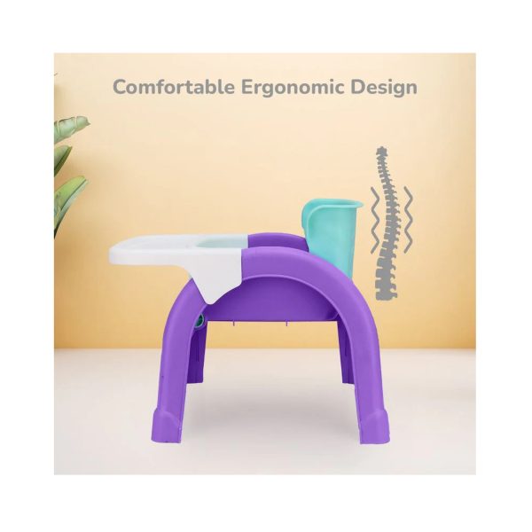 R for Rabbit Jelly Bean 3 in 1 Multi-Functional Kids Chair (Green Purple)