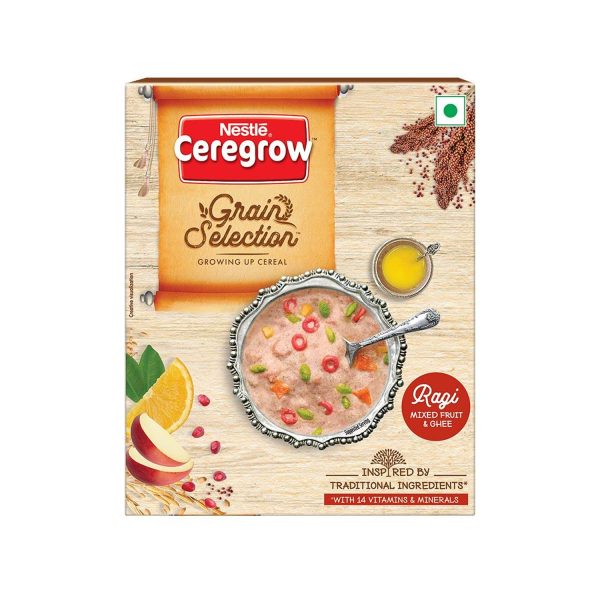 Nestle Ceregrow Grain Selection Ragi Mixed Fruit & Ghee (300 g)