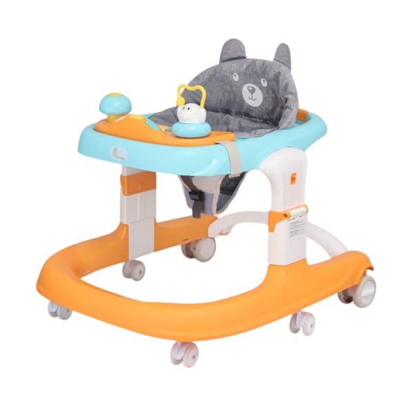 R for Rabbit Little Feet Sportz 2- in-1 Baby Walker (Orange Blue)