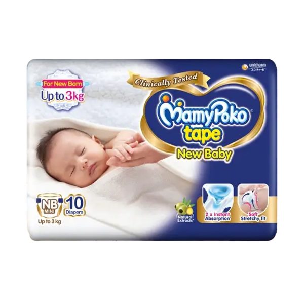 MamyPoko Newborn Mini Tape Style Diaper NB 10 Diapers