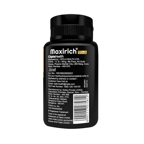 Cipla Maxirich Gold Multivitamin Tablet 30 Nos