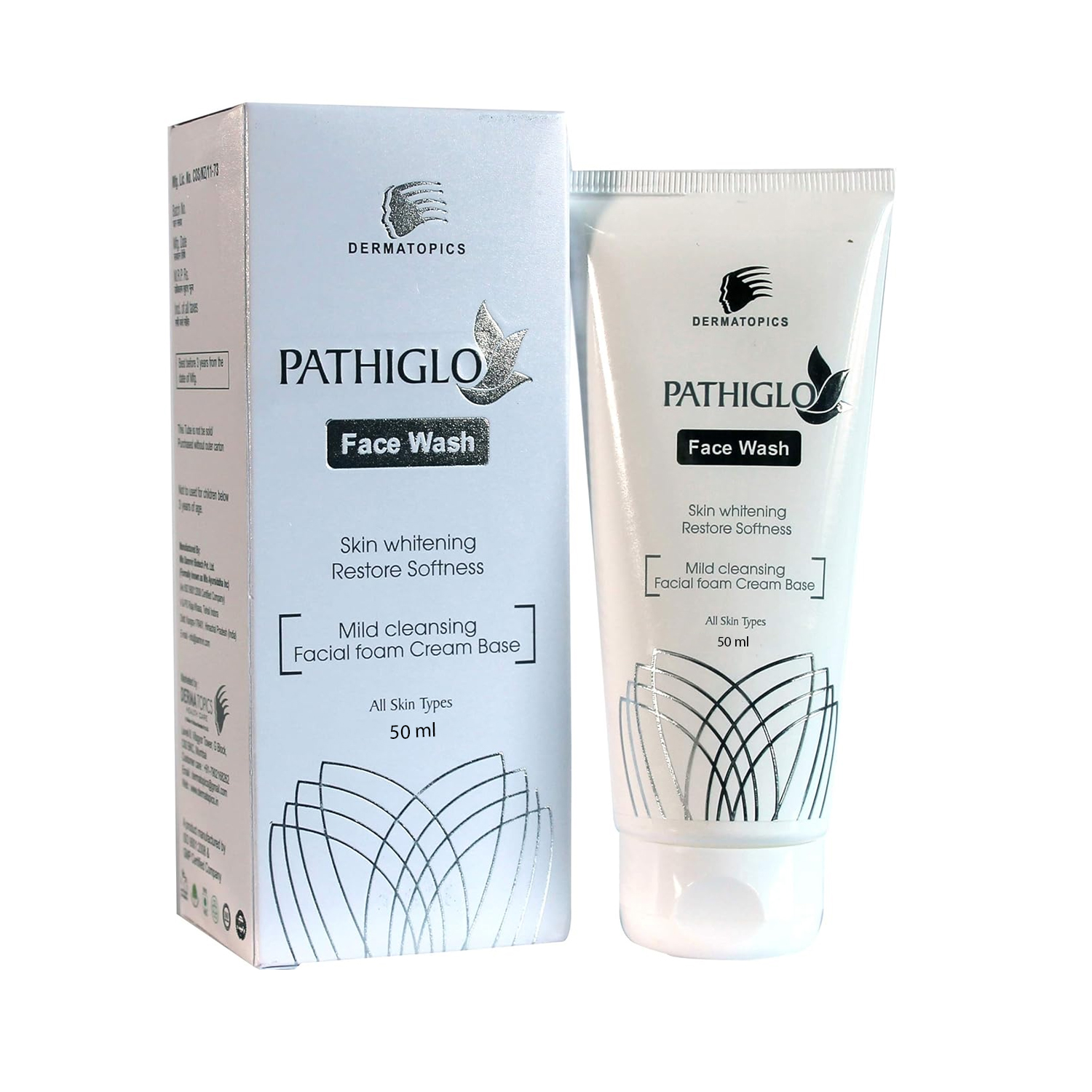 Derma Topics Pathiglo Skin Lightening Creamy Face Wash (50 ml)