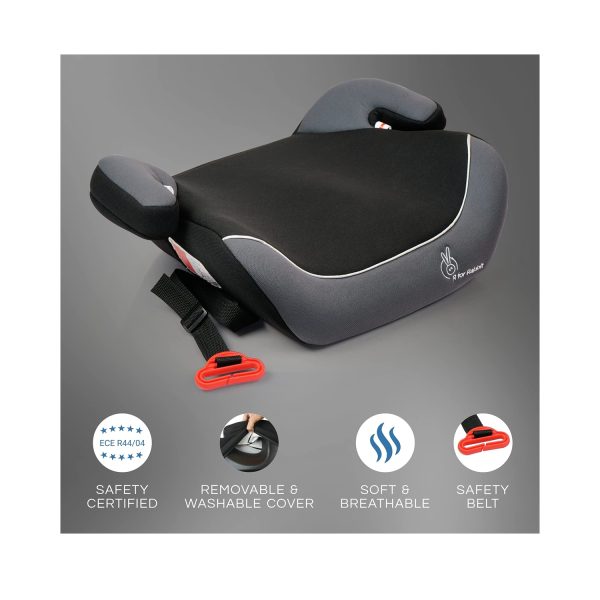 R for Rabbit Little Jack Booster Car Seat (Black Grey)