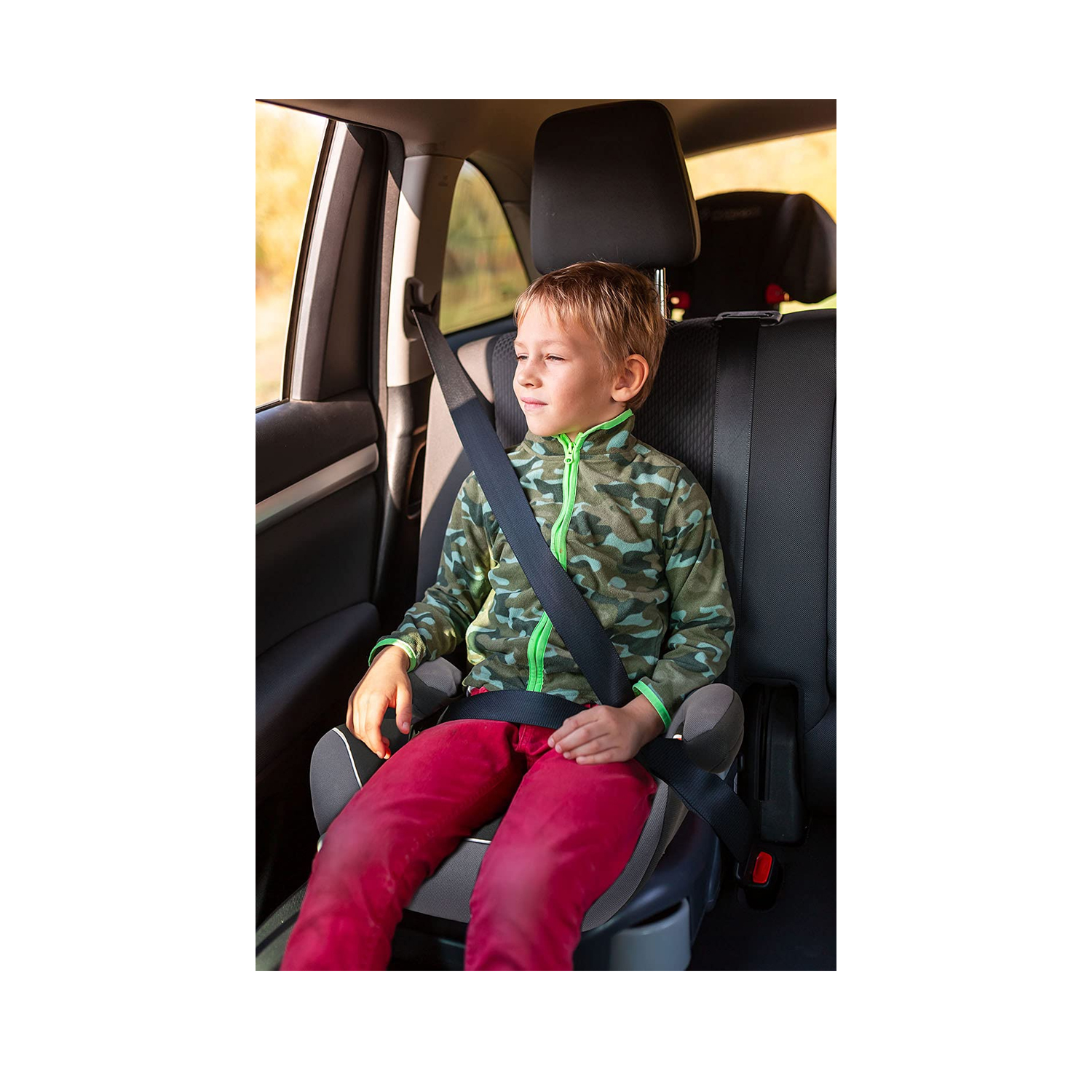 R for Rabbit Little Jack Booster Car Seat (Black Grey)