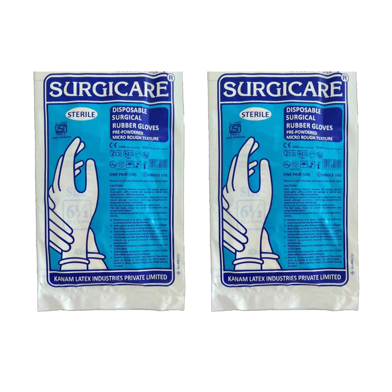 Surgicare Examination Gloves Single Pair (Pack of 2)