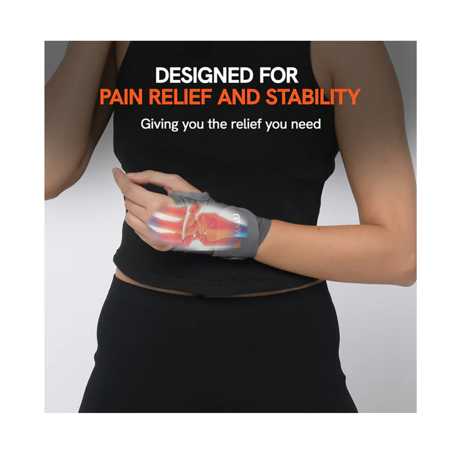 Malu Healthcare Wrist Brace with Thumb Support (Universal)