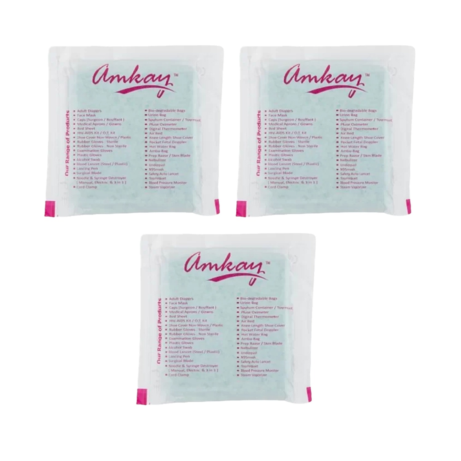 Amkay Disposable Aprons Plastic Gown (Pack of 3)