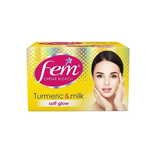 Fem Fairness Creme Bleach Turmeric and Milk - 24g (Pack of 2)