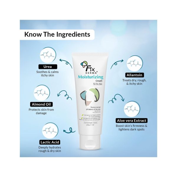 Fix Derma Moisturizing Cream for Dry Skin 60g - Cureka