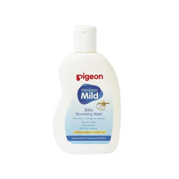 Pigeon Newborn Mild Baby Nourishing Wash 100 ml (Pack of 2)