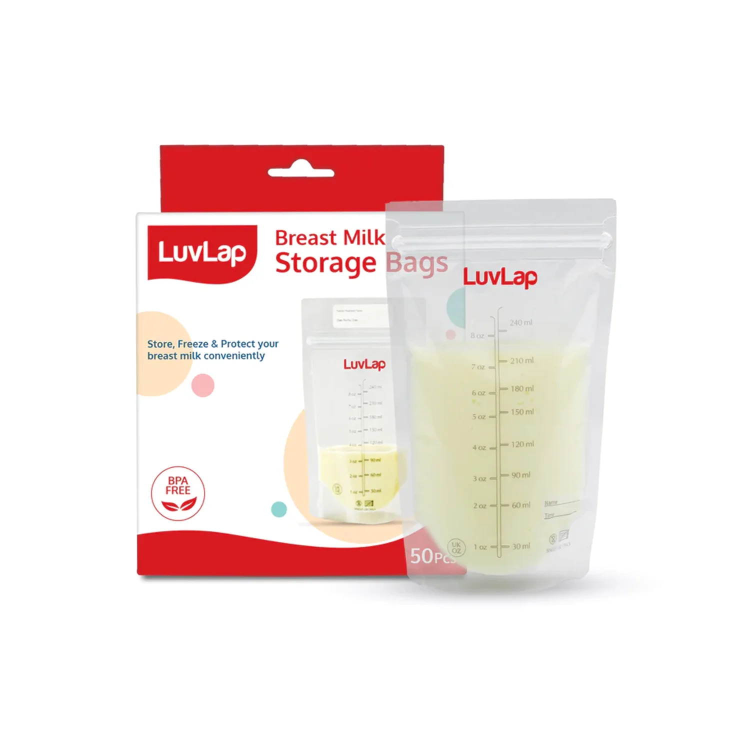 LuvLap Baby Breast Milk Storage Bags