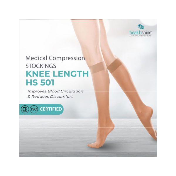 Medical Compression Stockings Knee Length HS 501