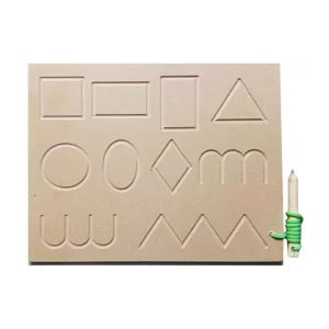 Albio India Wooden Lining Alphabet Tracing Board (AKW 1005)