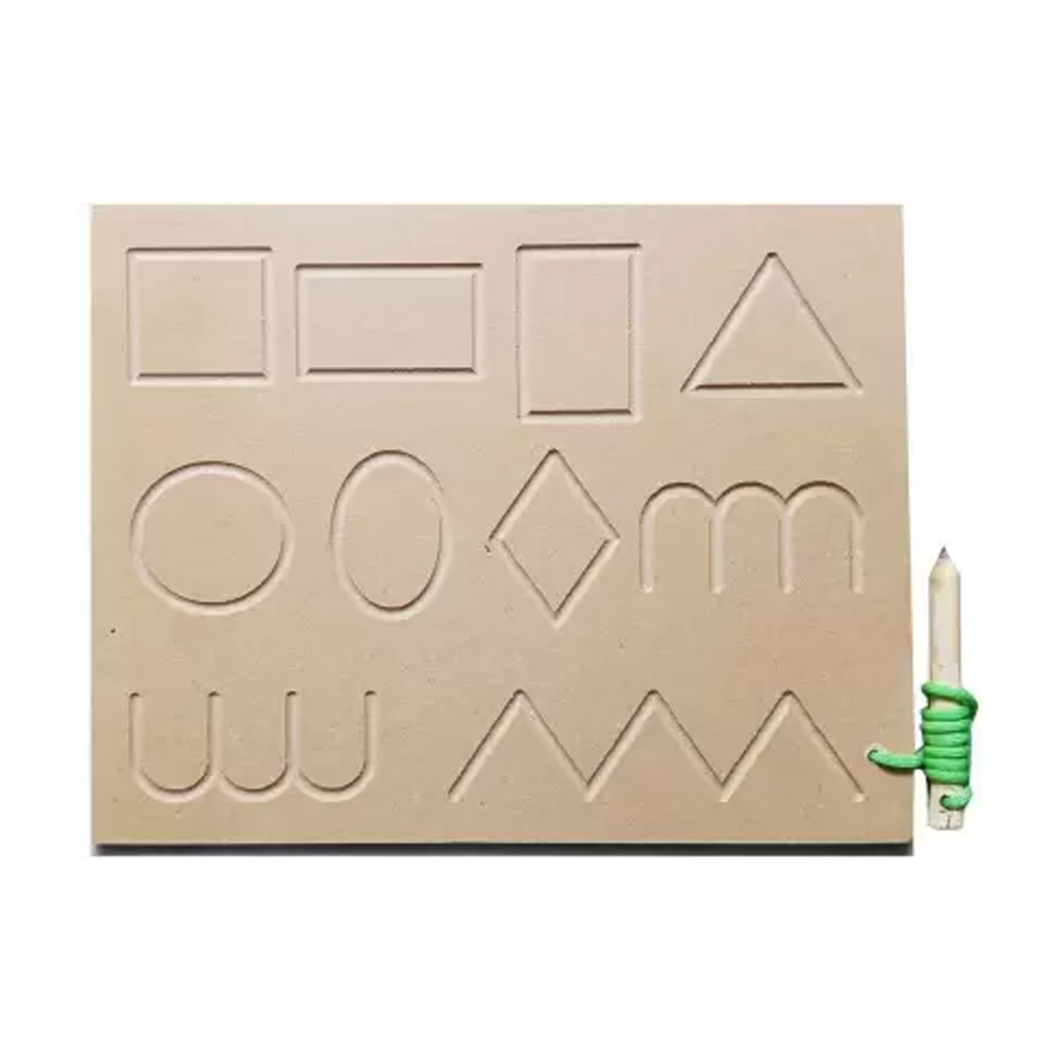 Albio India Wooden Lining Alphabet Tracing Board (AKW 1005)