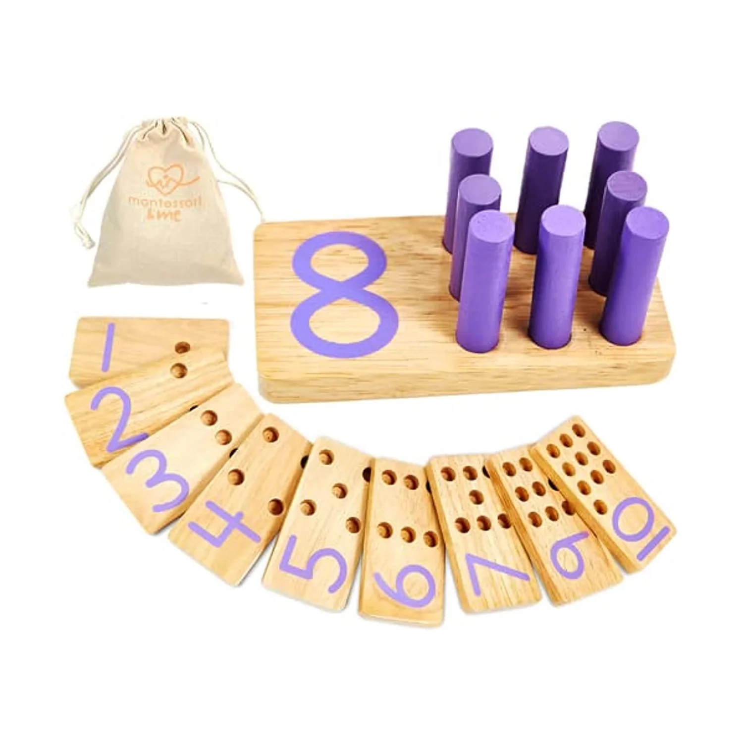Albio India Wooden Number Cylinder Board (AKW 1140)