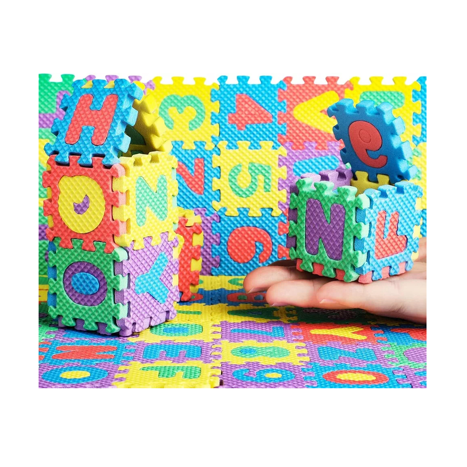 Albio India Non Toxic Alphabetical Puzzle Mat AKF 2002 (3inch x 3inch)
