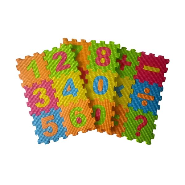 Albio India Non Toxic Number Puzzle Mat AKF 2008 (4inch x 4inch)