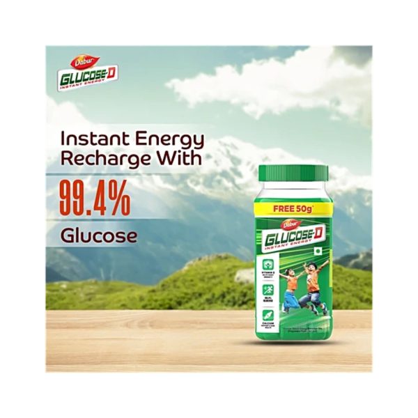 instant energy recharge with glucose