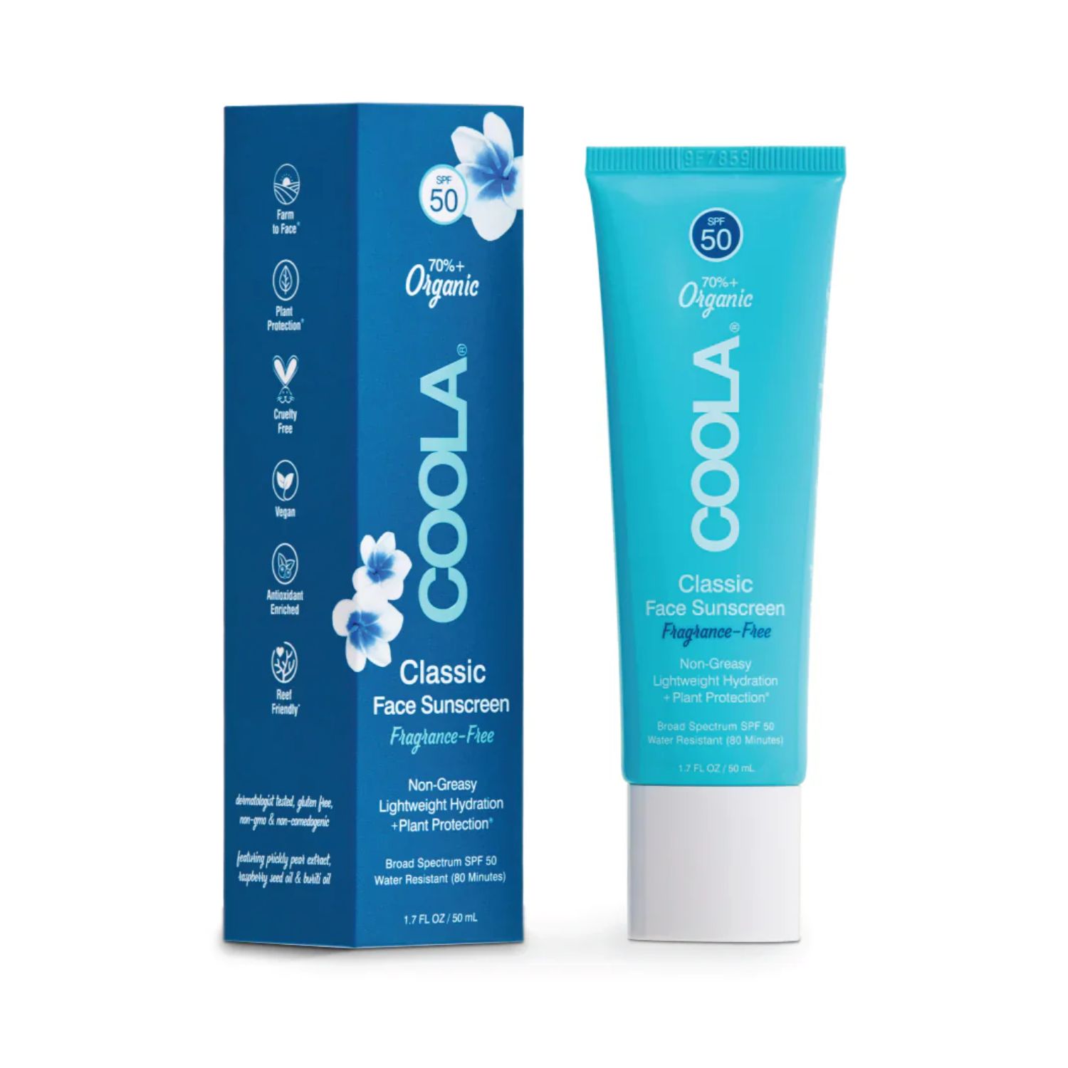 COOLA Classic Face Sunscreen SPF50 -50ml