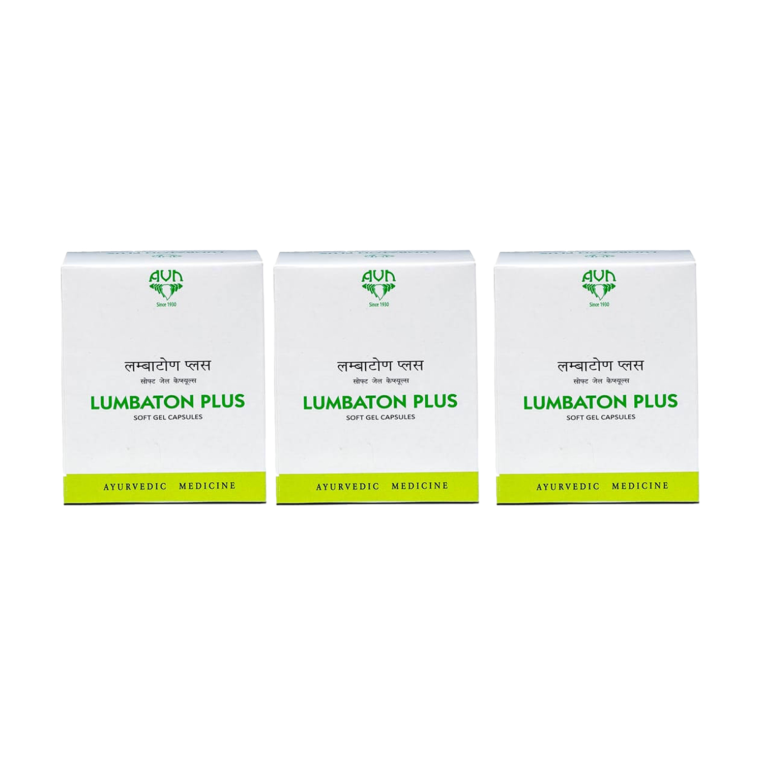 AVN Lumbaton Plus Soft Gel Capsule- 10 nos (Pack of 3)