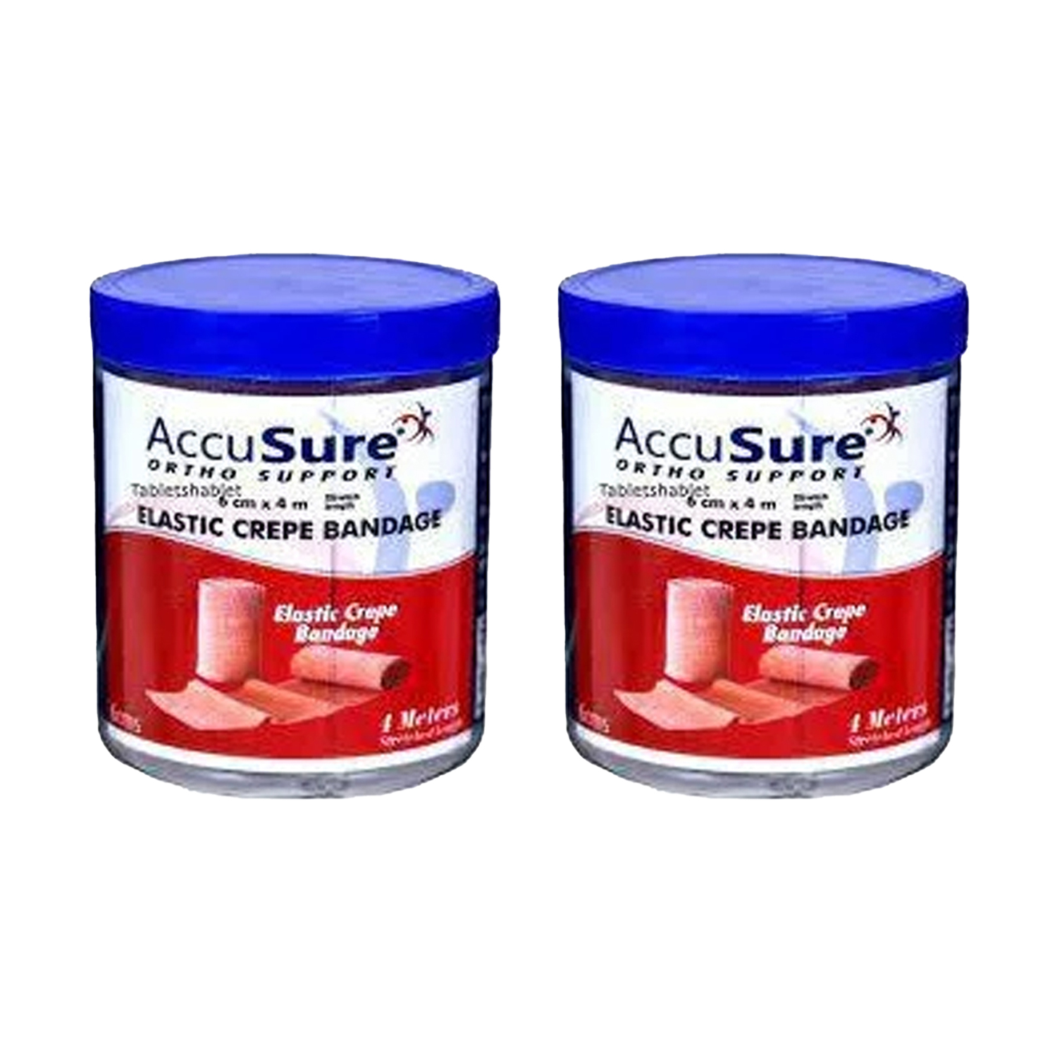 Accusure Crepe Bandage 6cm X 4m (Pack of 2)