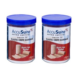 Accusure Crepe Bandage 8cm X 4m (Pack of 2)