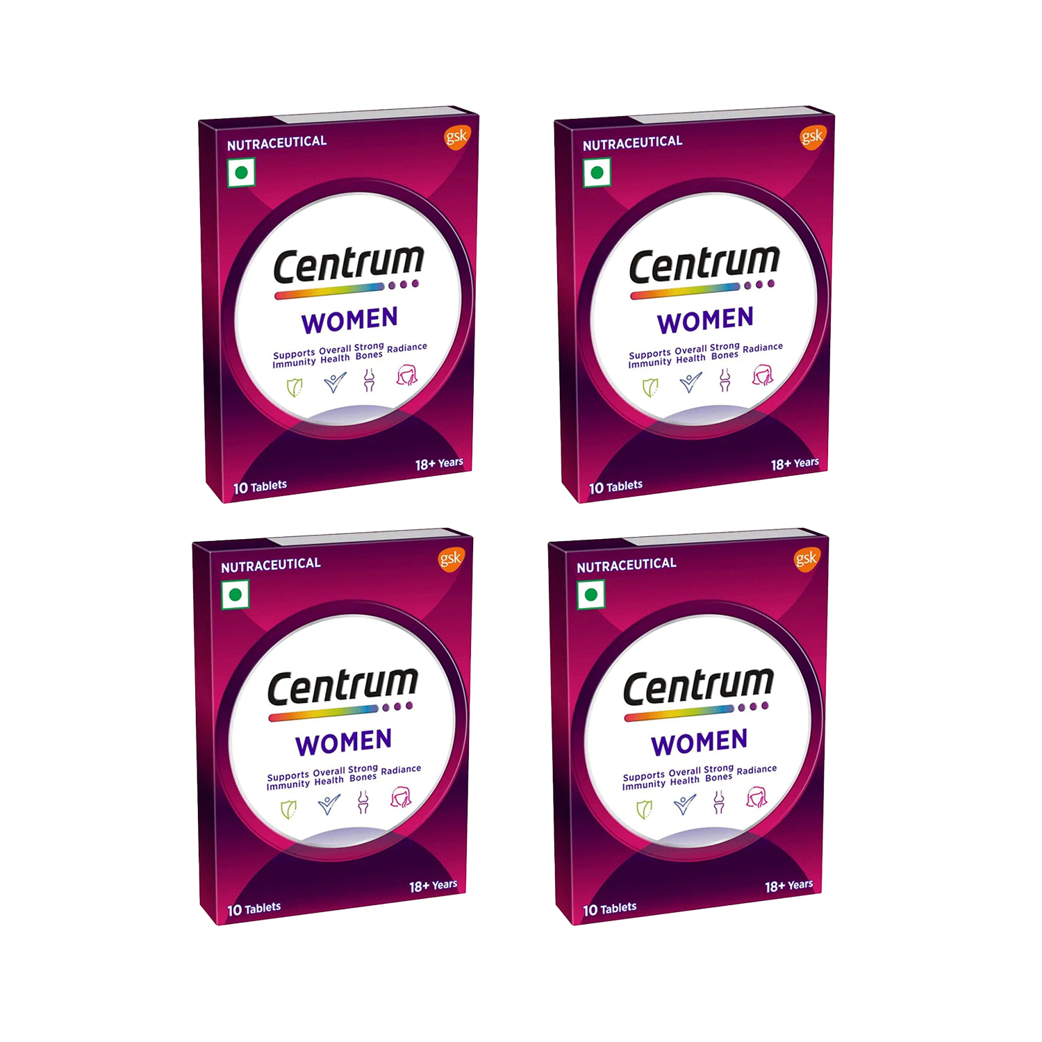 Centrum Women Multivitamin 10 Tablets (Pack of 4)
