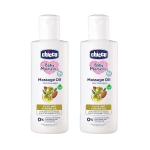 Chicco Baby Massage Oil 200 ml (Pack of 2)