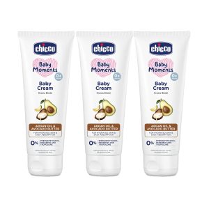 Chicco Baby Moments Baby Cream from 0+ Months 100g (Pack of 3)