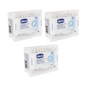 Chicco Cotton Buds With Ear Drum Protection 60 pcs (Pack of 3)
