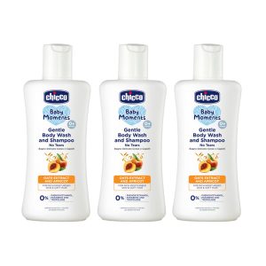 Chicco No Tears Gentle Body Wash and Shampoo 100 ml (Pack of 3)