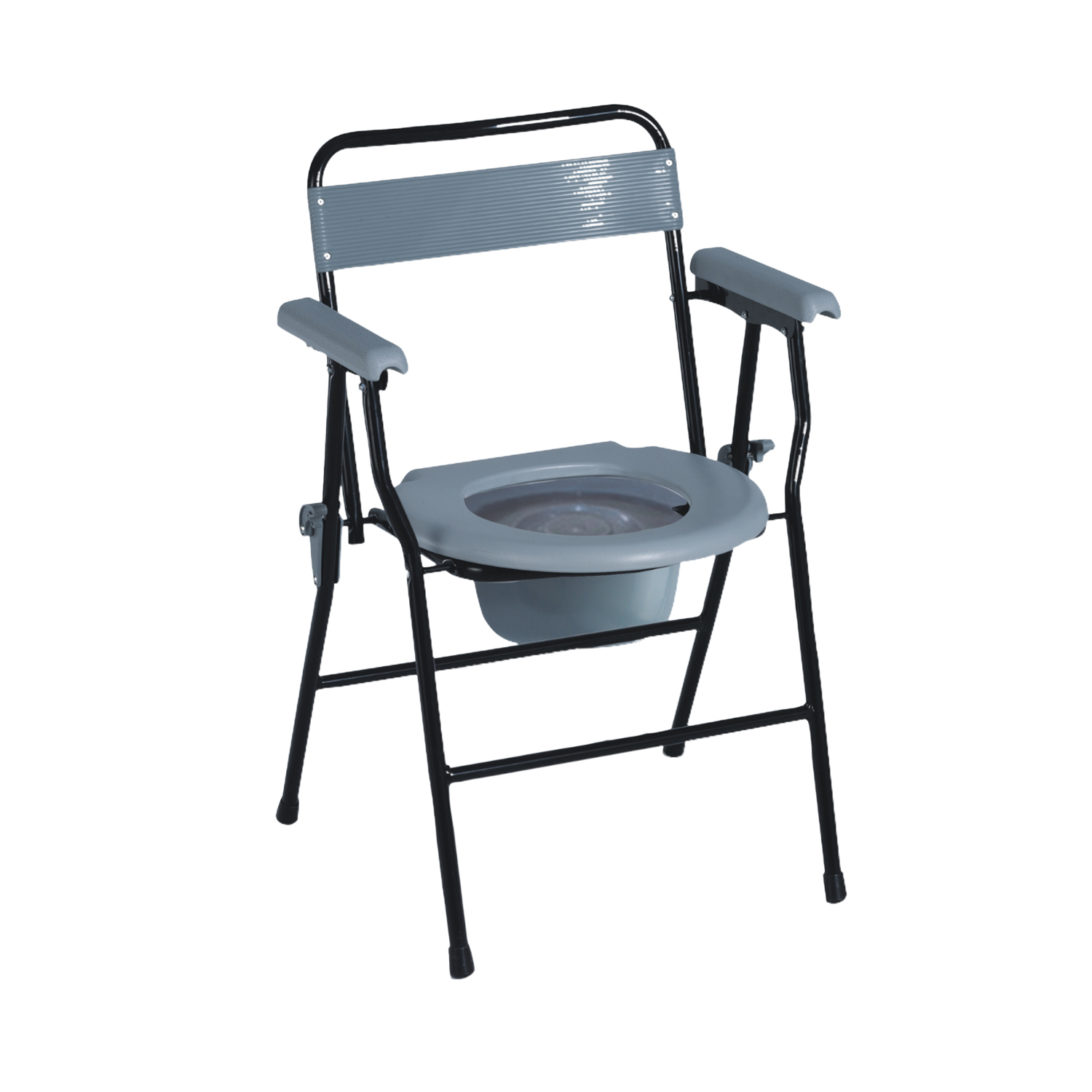 Healthshine Commode Chair Foldable with Hand Rest HS899