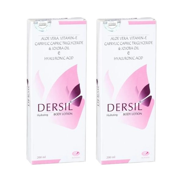 Dersil Hydrating Body Lotion 200ml (Pack of 2) Dersil Hydrating Body Lotion 200ml (Pack of 2)