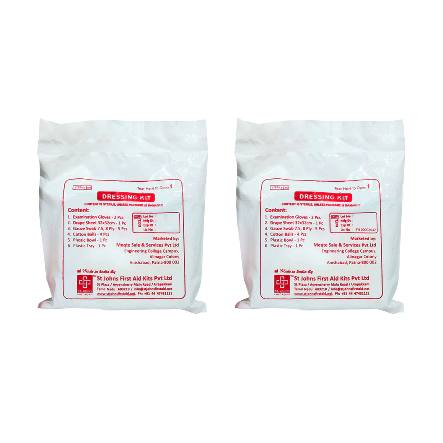 St. John's SJF DK (Dressing Kit) (Pack of 2)