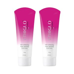 Ethiglo Skin whitening, Deep Cleansing Facial Foam Face Wash, 70 ml (Pack of 2)