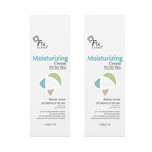 FixDERMA Moisturizing Cream for Dry Skin (60g) Pack of 2